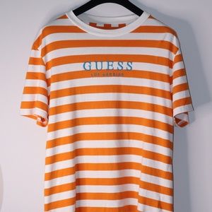 Guess Men's Palm Striped T-Shirt